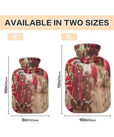 Shop KCL Deci 2L Gingerbread Man Hot Water Bottle - Perfect for Christmas Pain Relief & Cold Therapy - Buy Online on GoSupps.com