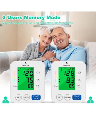 Panacare 2.0 Fully Automatic Blood Pressure Monitor - 3-Color Display German Language 2 Users 198 Data Records Adjustable Cuff (22-42cm) - Reliable White Healthcare Device - Buy Online on GoSupps.com