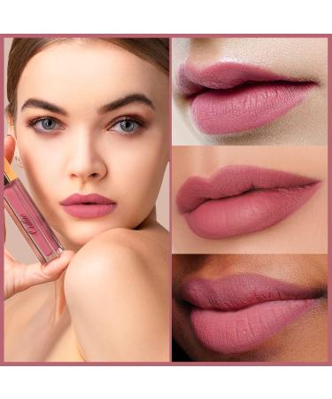 Oulac Liquid Matte Lipstick - Mauve Rose | Long-Lasting Vegan Gluten-Free | Intensive Color & Precise Applicator | 4.5ml (M12) - Buy Online on GoSupps.com