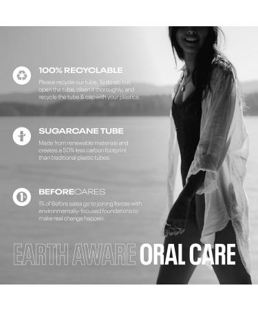 Before | Whitening Travel Size Toothpaste | Anti-Cavity Reduces Plaque for Mouth Health Balanced Foaming Low Abrasion Long Lasting Minty Flavor Plant-Based Tube Made in The USA 0.67oz - Buy Online on GoSupps.com