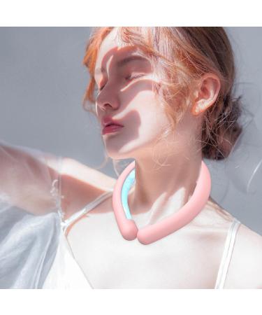 Cooling Neck Tube | Portable Cooling Neck Wrap Reusable Cold Gel Ice Pack Portable Cooling Neck Wraps Portable Ice Collar Fan pink - Buy Online on GoSupps.com