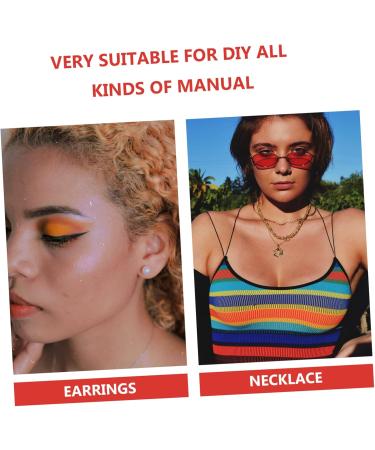 Lurrose 1600 Pieces Cut Sound Fruits Bracelet DIY Necklace Kit | Sweets Fruit Panes Charm Bracelets & Loose Pearl Earrings - Buy Online on GoSupps.com