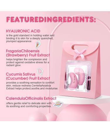 15 PACK Skincare Gift Set for Teen Girls Travel Kit & Stocking Stuffers with Under Eye Patches Facial Masks Hand Cream Lip Mask Body Lotions Christmas Gifts for Kids Women & Mothers Day Strawberry Skin Care Sets - Buy Online on GoSupps.com