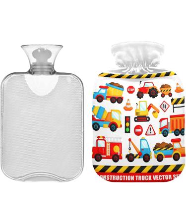 Buy Naanle Construction Truck Heat Bottle - 1L Transparent Hot Water Bottle for Pain Relief & Bed Warmer | International Shipping - Buy Online on GoSupps.com
