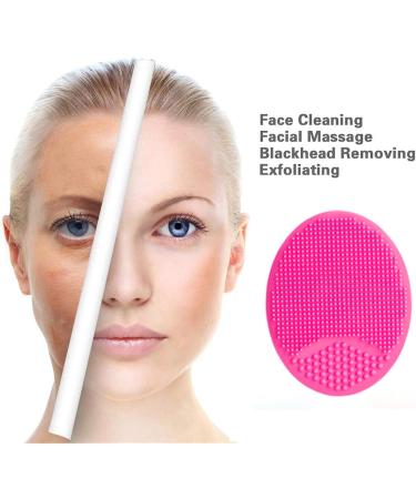 4 Silicone Face Cleaning Brushes - Effective Scrubber & Massager for Pores & Blackhead Removal - Unique Makeup Tool for Girls & Sisters - Buy Online on GoSupps.com