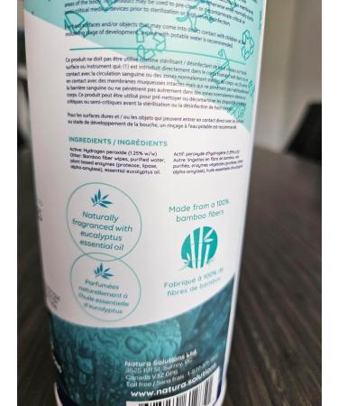 Natura Disinfecting Wipes All-Natural All-Purpose Biodegradable (made from Bamboo) Kills 99.99% of Viruses and Baceteria for Residential or Commercial use 40 count per pack (Multi-Pack of 6) 40 count (Pack of 6) - Buy Online on GoSupps.com