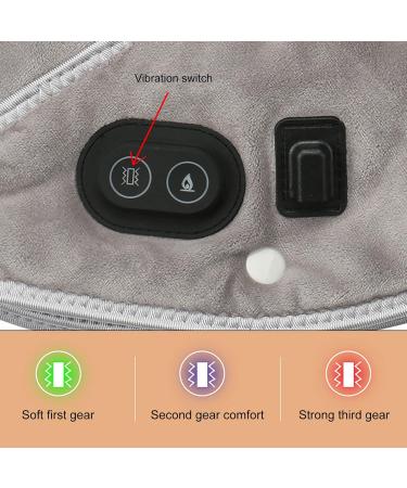 USB Heated Neck & Shoulder Support - Vibration Massage 3-Speed Heating Carbon Fiber - BVS154 Yellow | International Shipping - Buy Online on GoSupps.com
