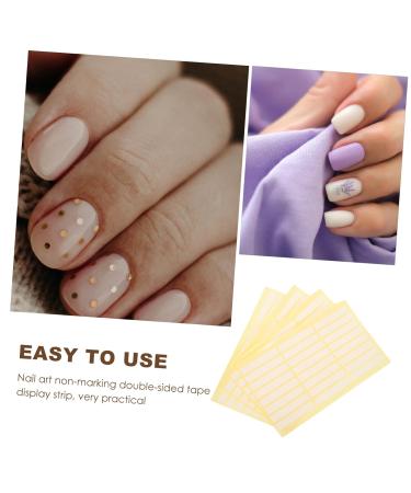 Didiseaon 4 Sheets Practical Nail Display Tape Manicure Nail Display Holder Nail Tape Random Style - Buy Online on GoSupps.com