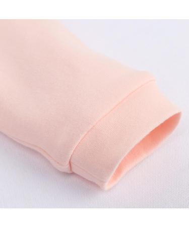 JiAmy Baby Girls Romper Cotton Footie Onesie Long Sleeve Pajamas | Pink Rabbit | 0-6 Months - Buy Online on GoSupps.com