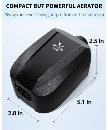 Uniclife Dual Outlet Air Pump for Aquariums - Up to 100 Gallon Tank with Accessories - Buy Online on GoSupps.com