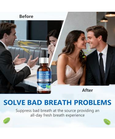 Bad Breath Treatment for Adults - Natural Fast-Acting Breath Freshening Drops with Long-Lasting Protection Alcohol-Free Oral Care Solution for Social Confidence - Buy Online on GoSupps.com