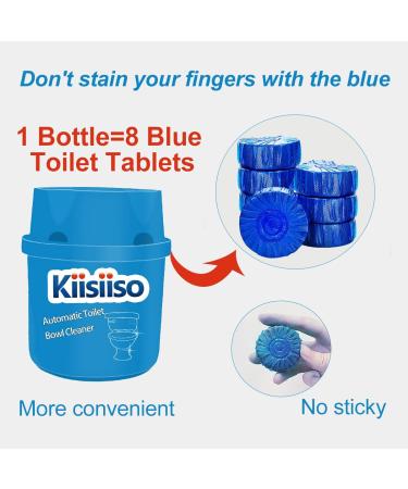 KIISIISO Toilet Bowl Cleaner Tablets - 6 Pack for 6 Months Supply - Automatic Long-Lasting Formula in Bottle - Blue - Buy Online on GoSupps.com