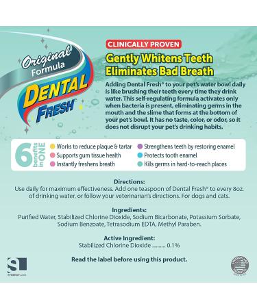Dental Fresh Water Additive for Dogs - Original Formula 17 oz - Buy Online on GoSupps.com