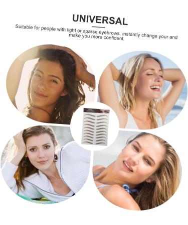 FRCOLOR 27 Sheets Waterproof Eyebrow Stickers Eyebrow Grooming Shaping Sticker Imitation Eyebrow Sticker 3d - Buy Online on GoSupps.com