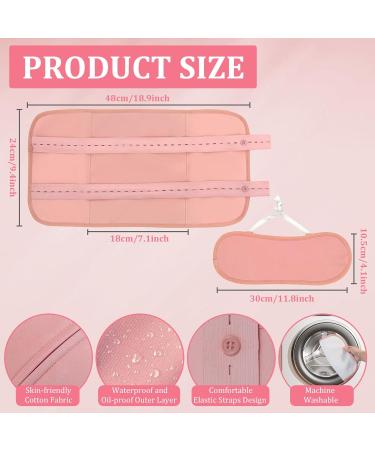 Organic Reusable Castor Oil Pack Kit - Comfortable Cotton Wrap for Liver Detox Muscle Pain Relief & Constipation - Adjustable Massage Belt in Pink - Buy Online on GoSupps.com