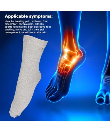 Conductive Massage Socks - Pain Treatment for Arthritis - 1 Pair Nylon Electrode Socks - Buy Online on GoSupps.com