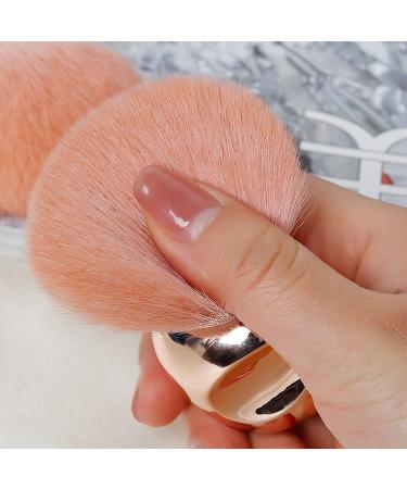 Premium Powder Brush - Makeup Face Brush for Blush & Bronzer | Soft Plush Fibers | Ideal for Loose & Pressed Powders - Gold - Buy Online on GoSupps.com