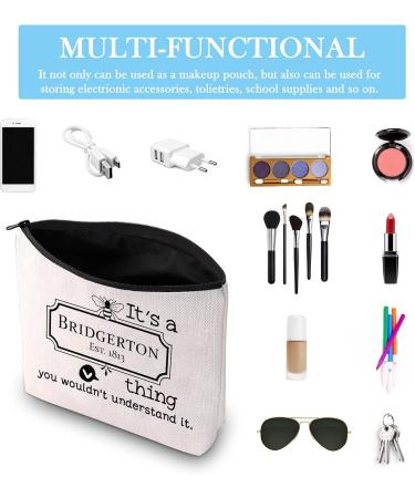 Bridgerton Toiletry Bag for Fans | Stylish Medium Accessory Inspired by the TV Series - Buy Online on GoSupps.com