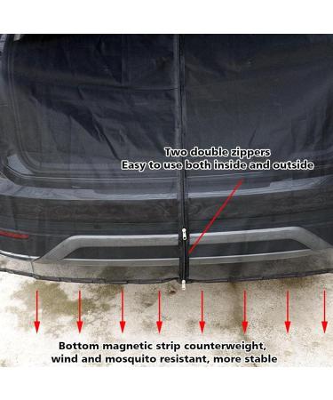 Wing Door Trunk Cover Sun Protection - Tailgate Mosquito Net Curtains for Caravans & Camping (180 150cm) - Buy Online on GoSupps.com