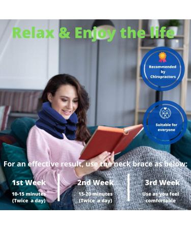 Medized Inflatable Cervical Neck Traction Device - Adjustable Blue for Spinal Alignment & Neck Relief - Shop Internationally - Buy Online on GoSupps.com
