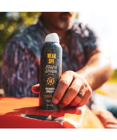 Field & Stream WearSPF 50 Performance Sport Sunscreen Spray 6 Fl oz. - Buy Online on GoSupps.com
