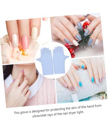 POPETPOP 2 Pairs sun gloves pink gloves UV protection gloves for manicure protective gloves for manicure UV gloves for gel manicures UV gloves for nail Anti-UV Nail supplies Nylon 21x12x0.1cm As Shown1 - Buy Online on GoSupps.com