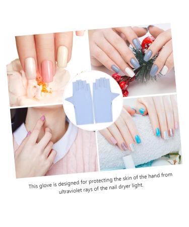 Didiseaon 2 Pairs Nail Hands Care Gloves Nail Uv Gloves Uv Gloves for Gel Manicures Fingerless Sun Gloves Riding Nail Art Accessory Nail Lamp Thin Section Nylon 21x12x0.1cm As Shown1 - Buy Online on GoSupps.com