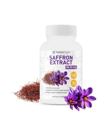 Pure Saffron Extract  Best Natural Appetite Suppressant Supports Healthy Weight Loss for Women & Men  88.5mg of Pure Saffron Extract  Made in USA  1 Month
