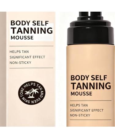 Self-Tanning Mousse 100ml Bronzer for Skin | Tanning Mousse | For Women and Men Outdoor Vacation Beach Wedding Evening Date - Buy Online on GoSupps.com
