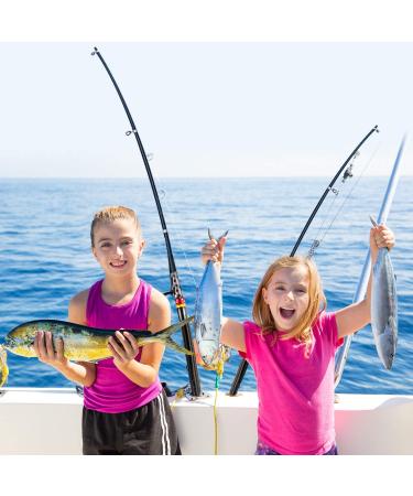 Fishoaky Teleskoprute - Carbon Fiber Fishing Rod for Salt & Freshwater | Versatile for Children & Adults - Boat Surf Lake Ocean - Buy Online on GoSupps.com