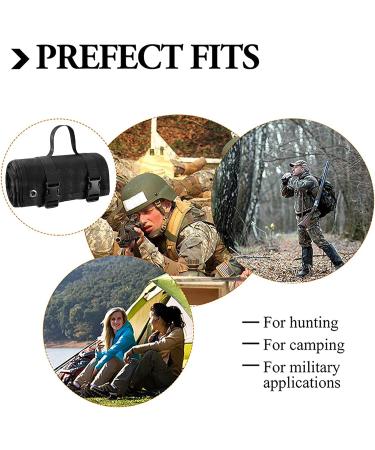 Professional Waterproof Tactical Shooting Gun Mat with Front and Rear Support Sandbags - Black - Buy Online on GoSupps.com
