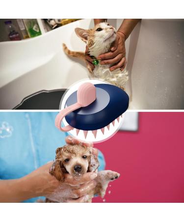 Haarmassager - Waterproof Slide-Resistant Silicone Shampoo Scrubber for Scalp | Portable Hair Brush for Men & Women | Dark Blue Spa & Travel Solution - Buy Online on GoSupps.com