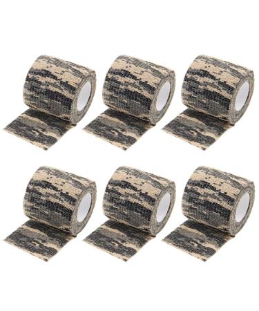 8 Rolls Self Adhesive Elastic Bandage Wrap Stretch Self Adherent Tape Camouflage Cohesive Bandages Camo Sport Tape First Aid Sport Flex Rolls for Wrist Ankle A