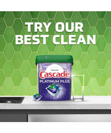 Cascade Dishwasher Detergent Pods with Dishwasher Cleaner Platinum Actionpacs Dishwasher Pods Fresh Scent 16 Count - Buy Online on GoSupps.com