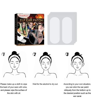 3 Ear Corrector | Transparent Ear Stickers for Big Ears | Protruding Ear Corrector Ear Sticker for Adults Children 6 Patches 3 Pcs 6pcs - Buy Online on GoSupps.com