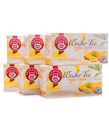 Teekanne White Tea Mango-Lemon pack of 6 (6 x 20 tea bags) 6 x 25 g 20 pieces (pack of 6)