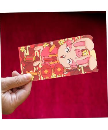 ABOOFAN 60 Pcs 2023 Red Envelope Lunar Rabbit Year Decor Red Money Packets Hongbao Envelopes Red Gifts Money Packet Kids Wallets 2023 Year Red Packet Child Paper Gift Bag New Year As Shown 4x2pcs 16.4X8.9CMx2pcs - Buy Online on GoSupps.com