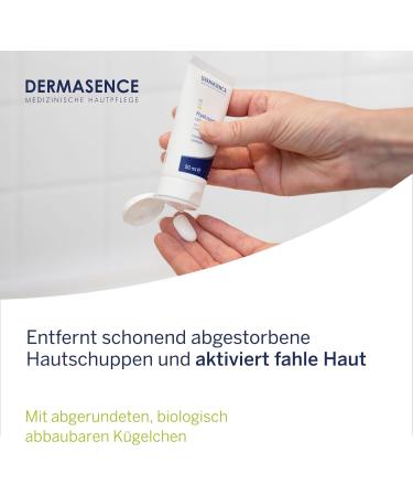 Medicos DERMASENCE Hyalusome Cream peeling 50 ml nourishing mechanical peeling removes dead skin flakes and dissolves blackheads with naturally hardened castor beads with vitamin E - Buy Online on GoSupps.com