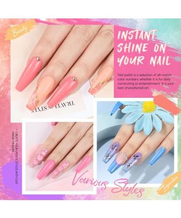 PECECOLOR GELNEAGE SET - 10 Colors UV Nail Polish with 36W UV Lamp | Complete Gel Nail Starter Set for Beginners - Base & Top Coat Included - Buy Online on GoSupps.com