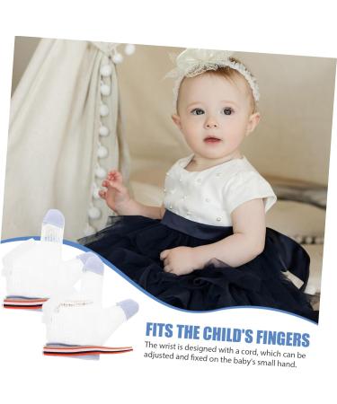 Valiclud Anti-Eating Gloves | 2 Pairs of Children s Control Toys | Thumb Protector & Nylon Baby Ring for Toddlers - Buy Online on GoSupps.com