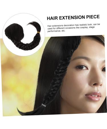 Angoily Hand Braided Braided Wig Girls Braid Extensions Braid Wig Long Braided Ponytail Synthetic Braided Ponytail Extension Fake Ponytail for Women High Temperature Wire Modeling - Buy Online on GoSupps.com
