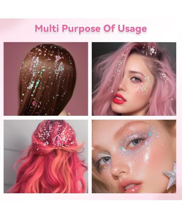  xolear Festival Face Glitter 12 Colors Gel Body Glitter Face Glitter Festival Gel Makeup for Christmas Parties Halloween Carnival and Costume Parties - Buy Online on GoSupps.com