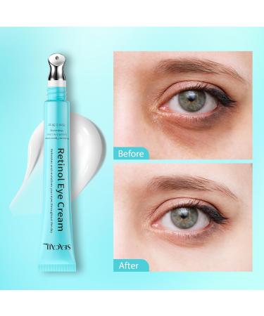 Retinol Eye Cream - Eye Serum for Dark Circles & Puffiness Anti-Aging - Under Eye Cream with Hyaluronic Acid & Caffeine to Reduce Wrinkles & Repair the Eye Area (15ml) Unscented - Buy Online on GoSupps.com