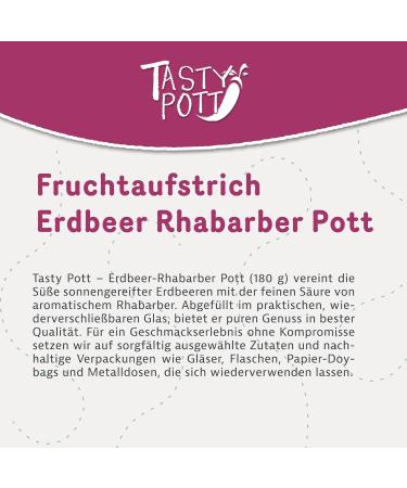 Tasty Pott Fruit Spreads Sweet Choice Various Spreads I Handmade I Strawberries I Blueberries I Cherries I Mango (Fraise RhubarPott) - Buy Online on GoSupps.com