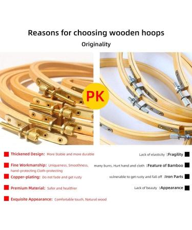 2 Pack 5 Inch Guofa Beech Wood Embroidery Hoops for Cross Stitch and Decoration - 5in/13cm Hoops - Set of 2 - Buy Online on GoSupps.com