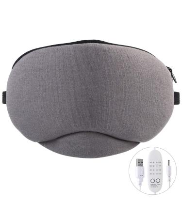 None SPA Comfort Steam Eye Mask USB Heating Sleeping Goods With or Without Lavender Herb For Dry Puffy Eyes Dark Circles for Sleep Anywhere Home or Travel 4Level Temperature 3 Timing Removable & Washab Nonscented Gray