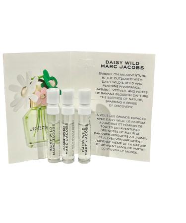 Marc Jacobs DAISY WILD Sample Women Perfume Spray EDP Vials 1.2 ml / 0.04 oz - set of 3 - Buy Online on GoSupps.com