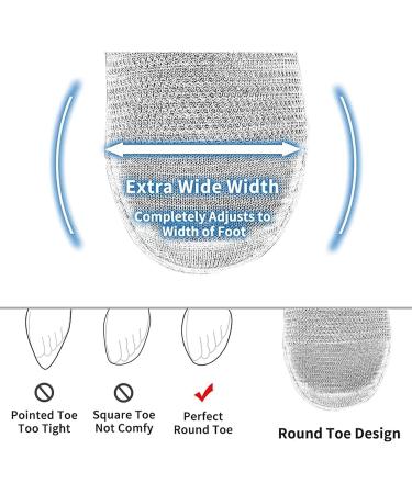 LLDDP Men's Diabetic Shoes Wide Width Adjustable Closure Lightweight Breathable Swollen Feet Walking Edema Sneakers - Blue - Size 8 - Buy Online on GoSupps.com