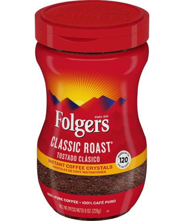 Folgers Classic Roast Coffee Instant Coffee 226g - Buy Online on GoSupps.com