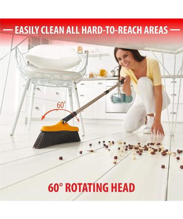 Long Handle Broom and Dustpan Set - Kitchen and Lobby Combo for Floor Cleaning - Buy Online on GoSupps.com